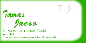 tamas jacso business card